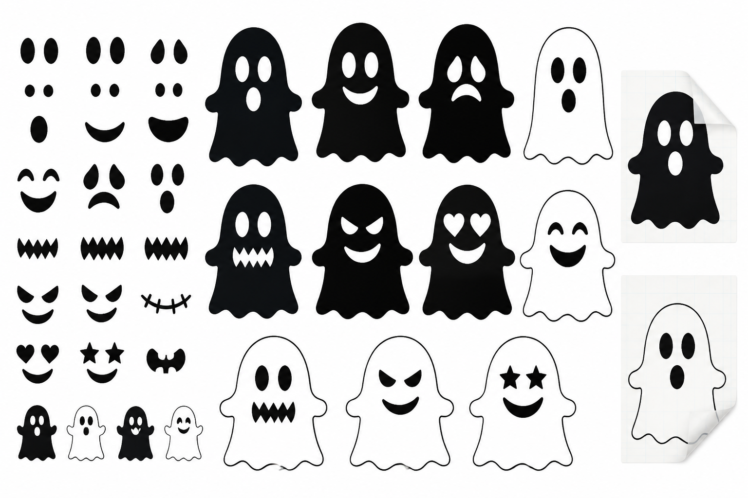 Ghost Pumpkins — Vinyl & Paper Decals FOR Pumpkin Decorating project preview