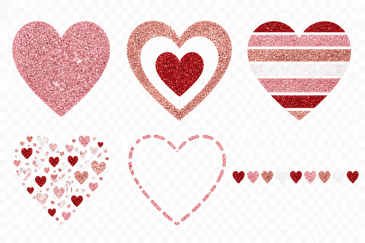 Glitter Heart Socks project preview