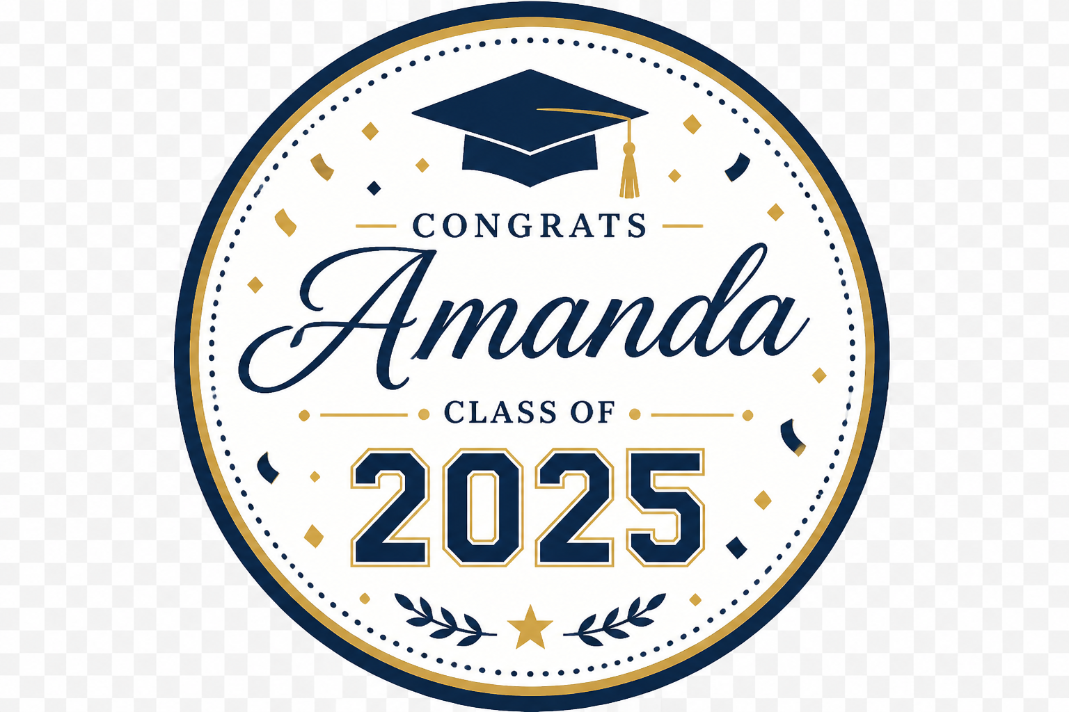 Personalized Graduation Candy Holder project preview