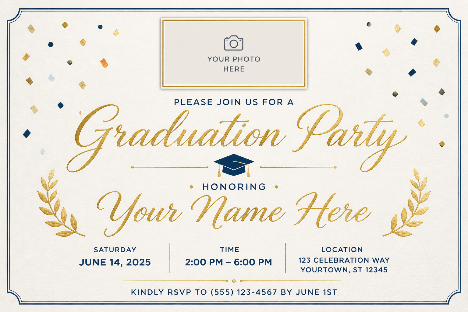 Personalized Graduation Invitation Card project preview