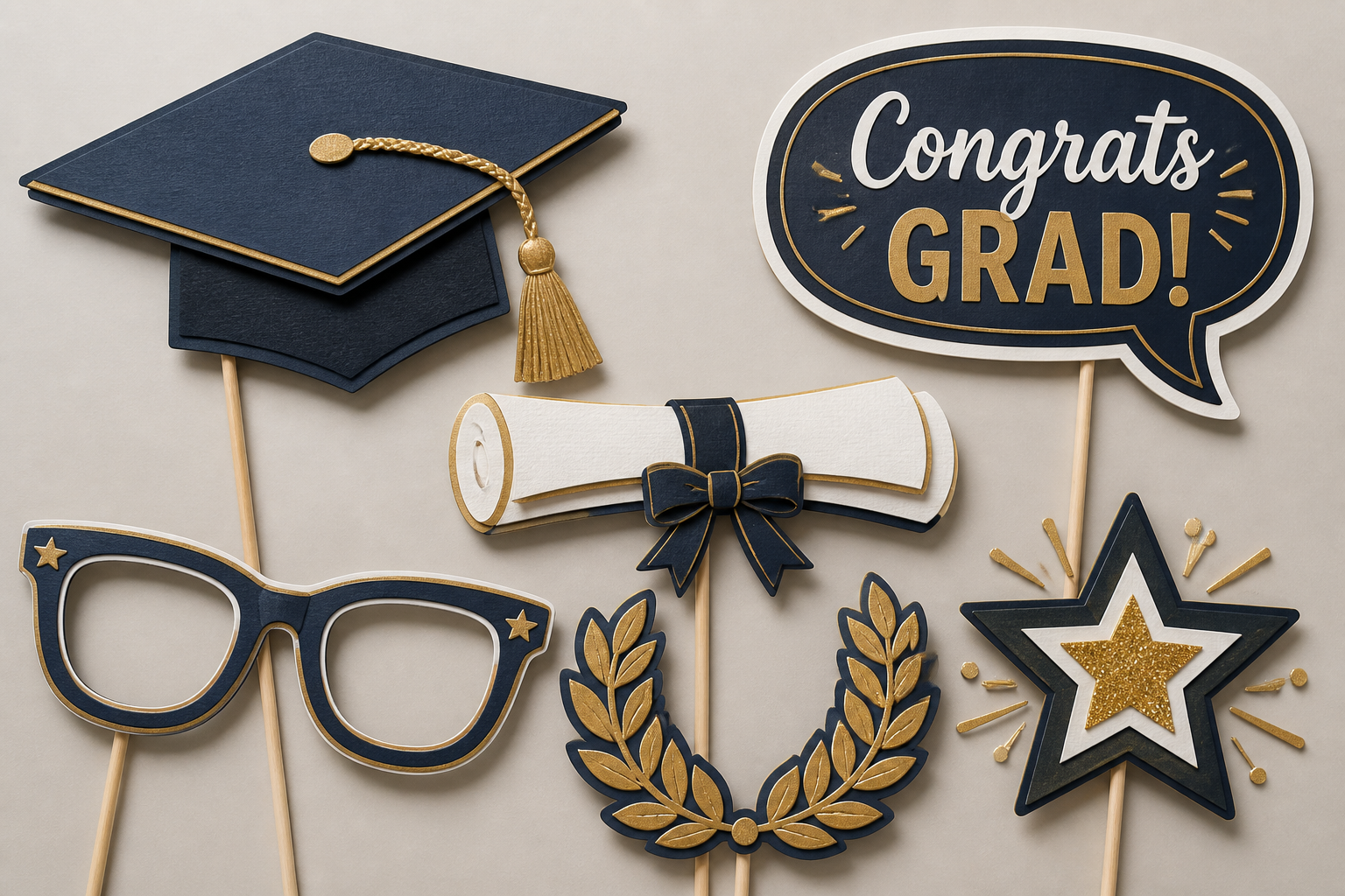 Graduation Photo Booth Props project preview