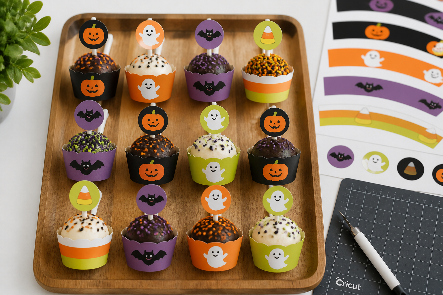 Halloween Cake POP Wrappers project preview