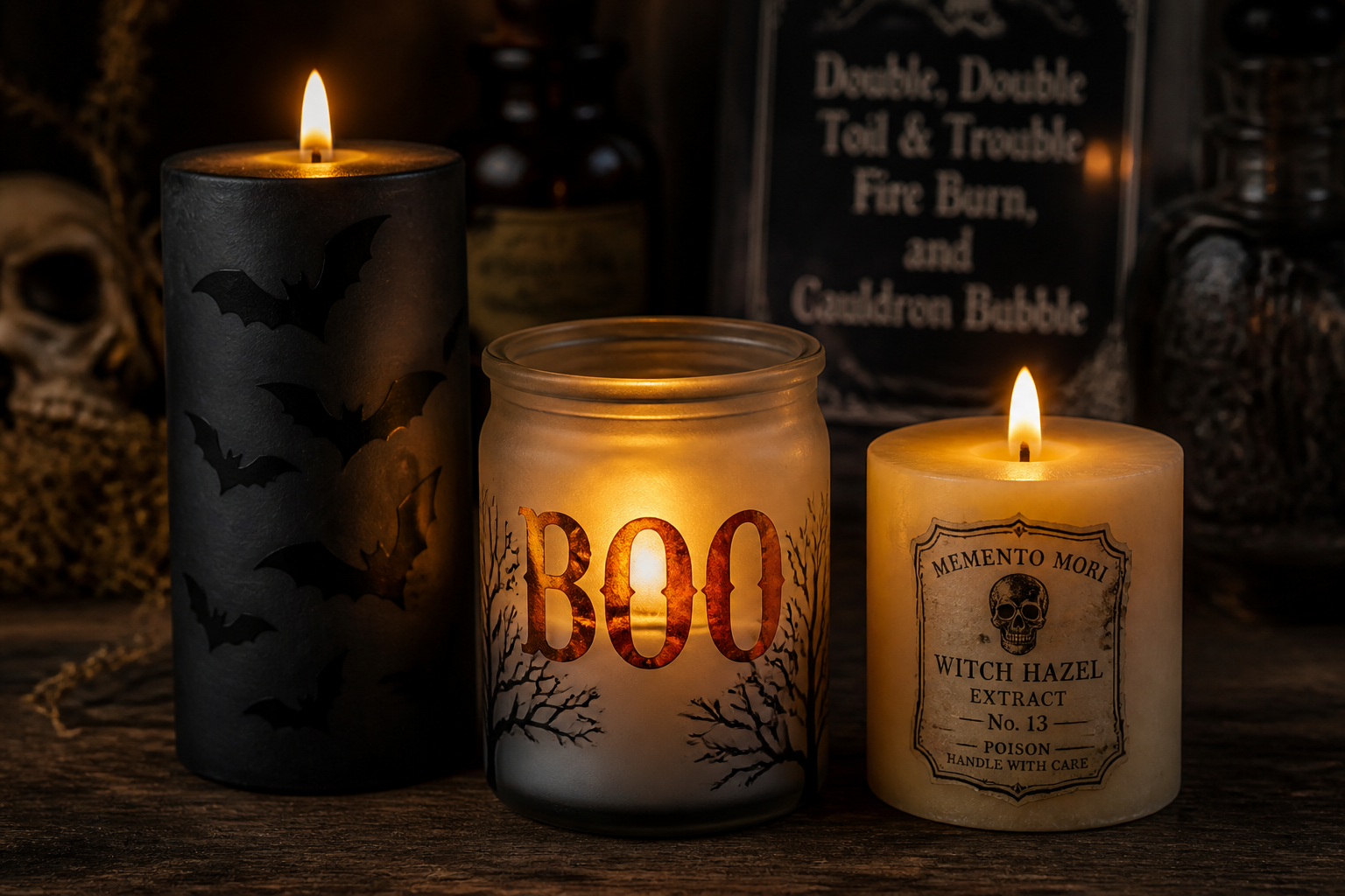 Halloween Candles — CUT Vinyl & Tissue Transfers project preview
