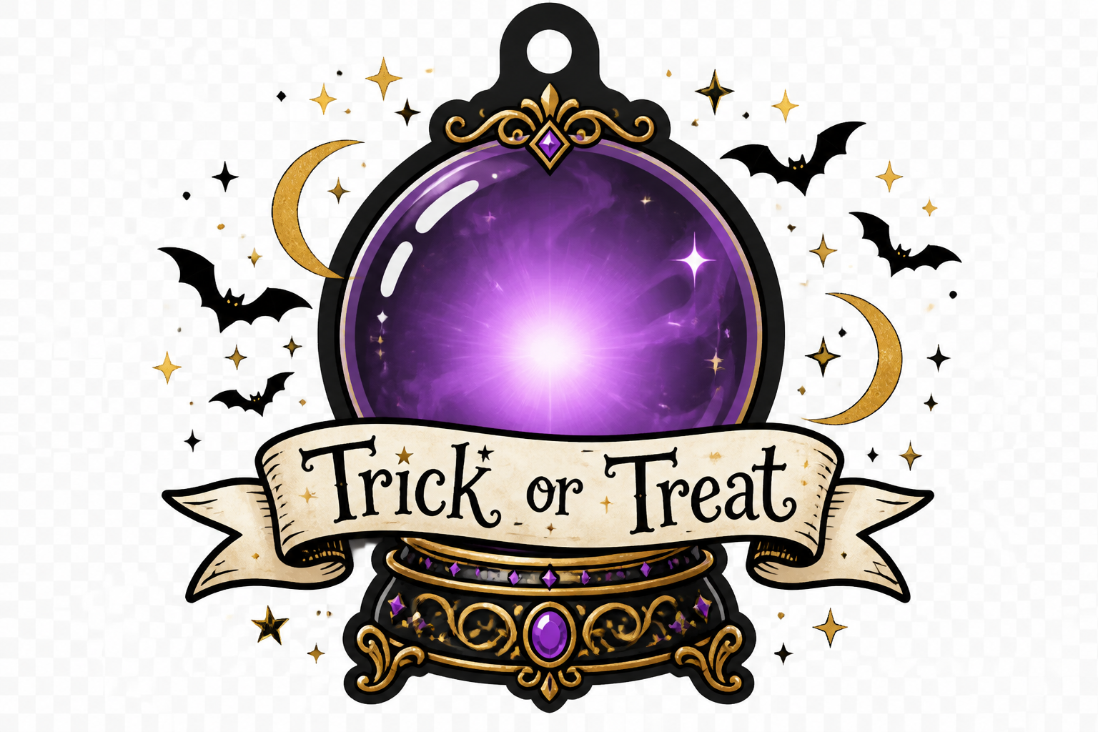 Halloween Crystal Ball Shaker TAG project preview