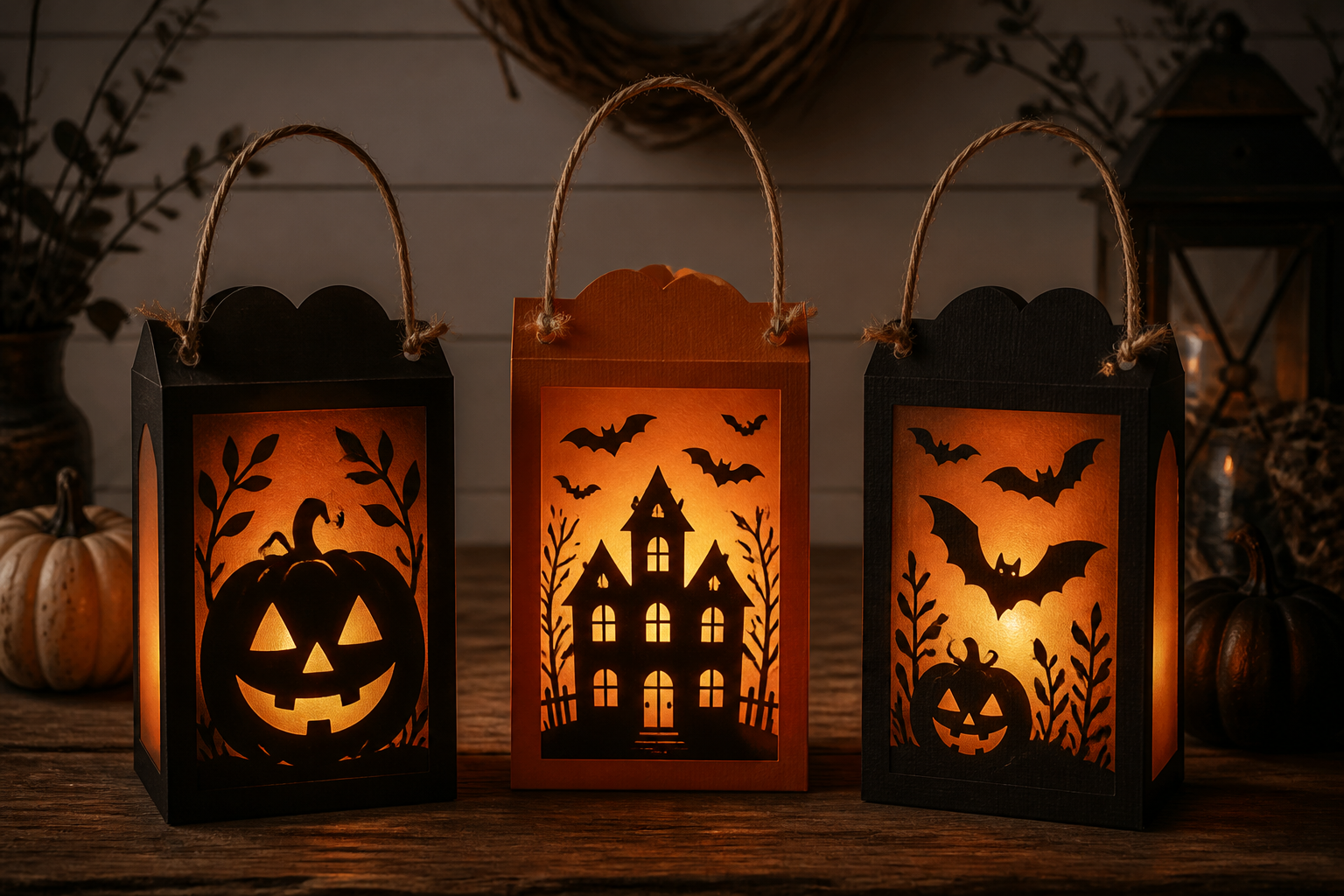 Halloween Paper Lanterns project preview