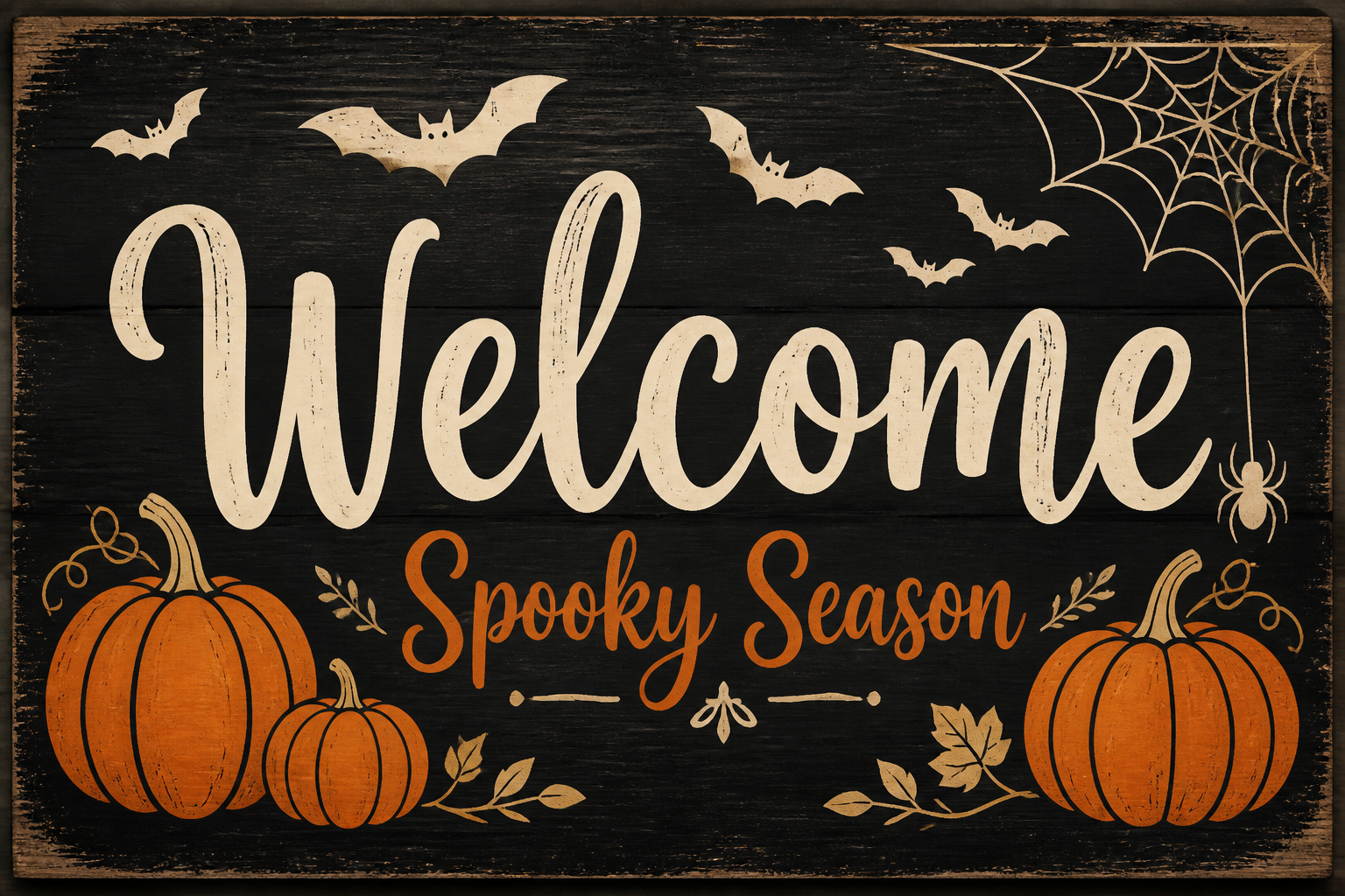 Halloween Welcome Sign project preview