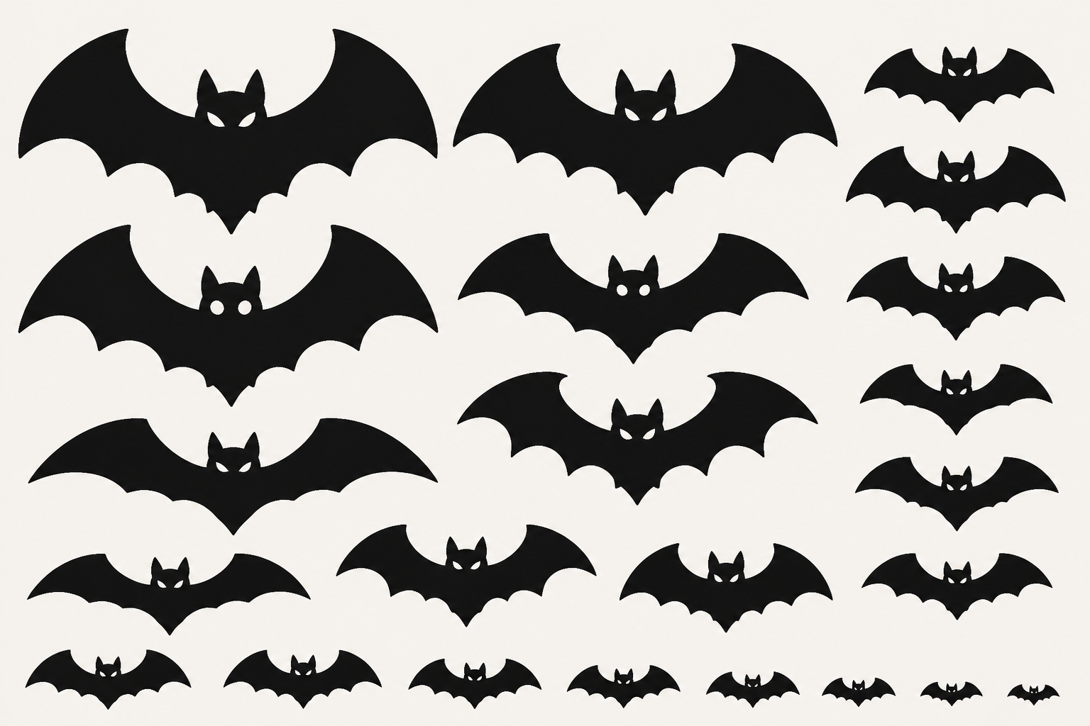 Halloween Window Bats project preview