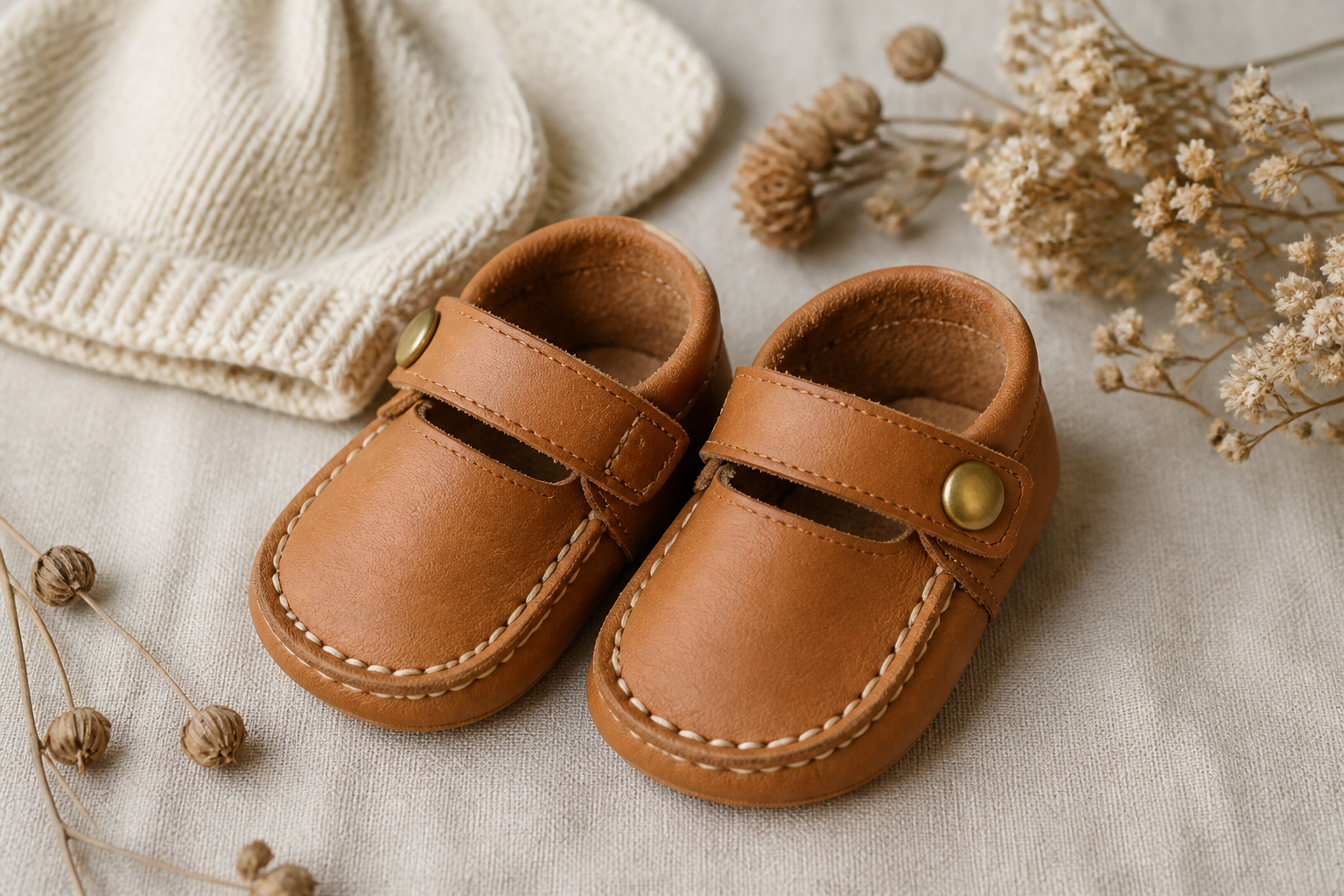 Handmade Leather Baby Shoes (soft Sole) project preview