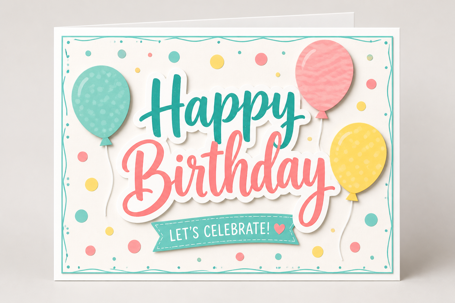 Cheerful Layered Birthday Card project preview