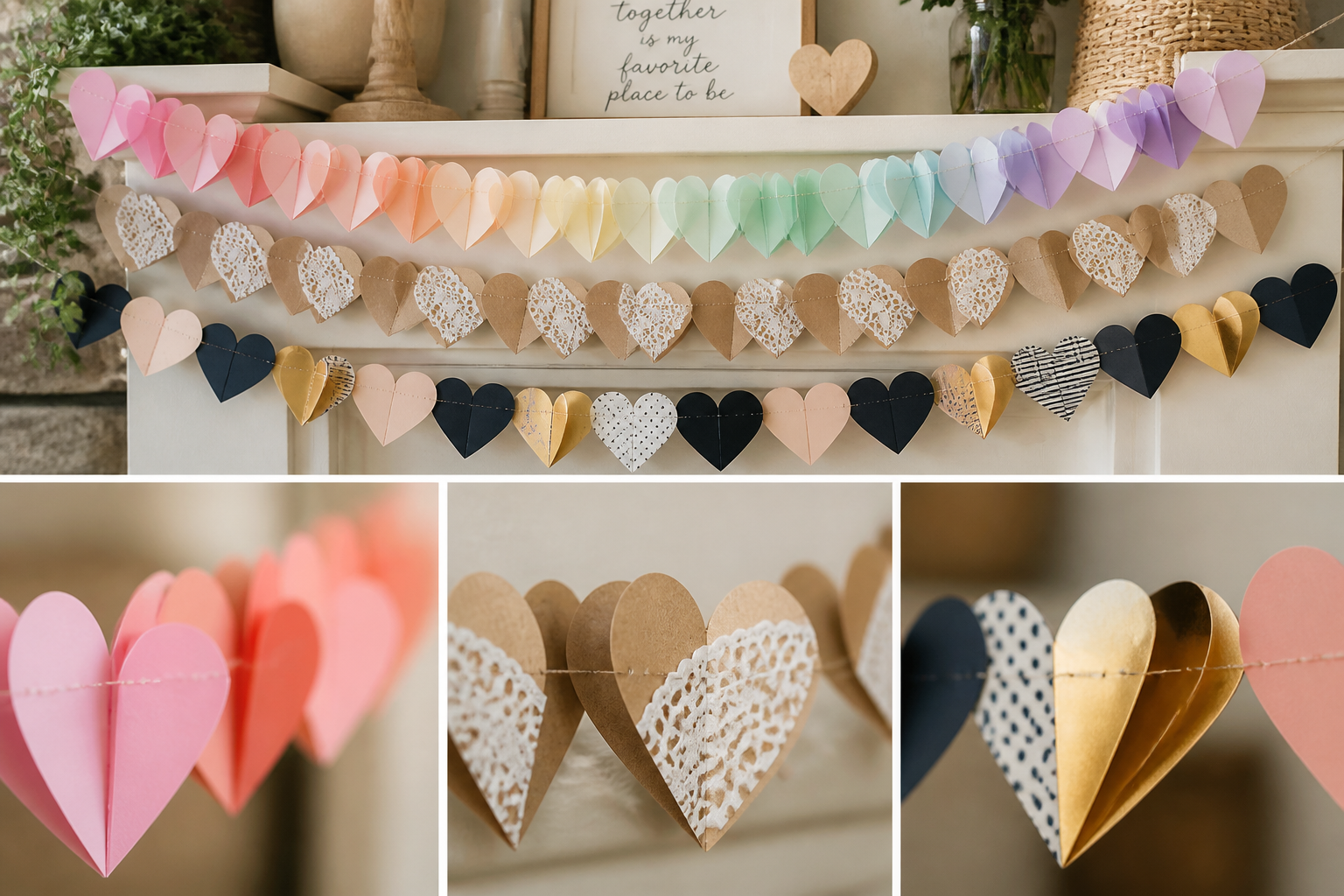 Heart Paper Garland project preview