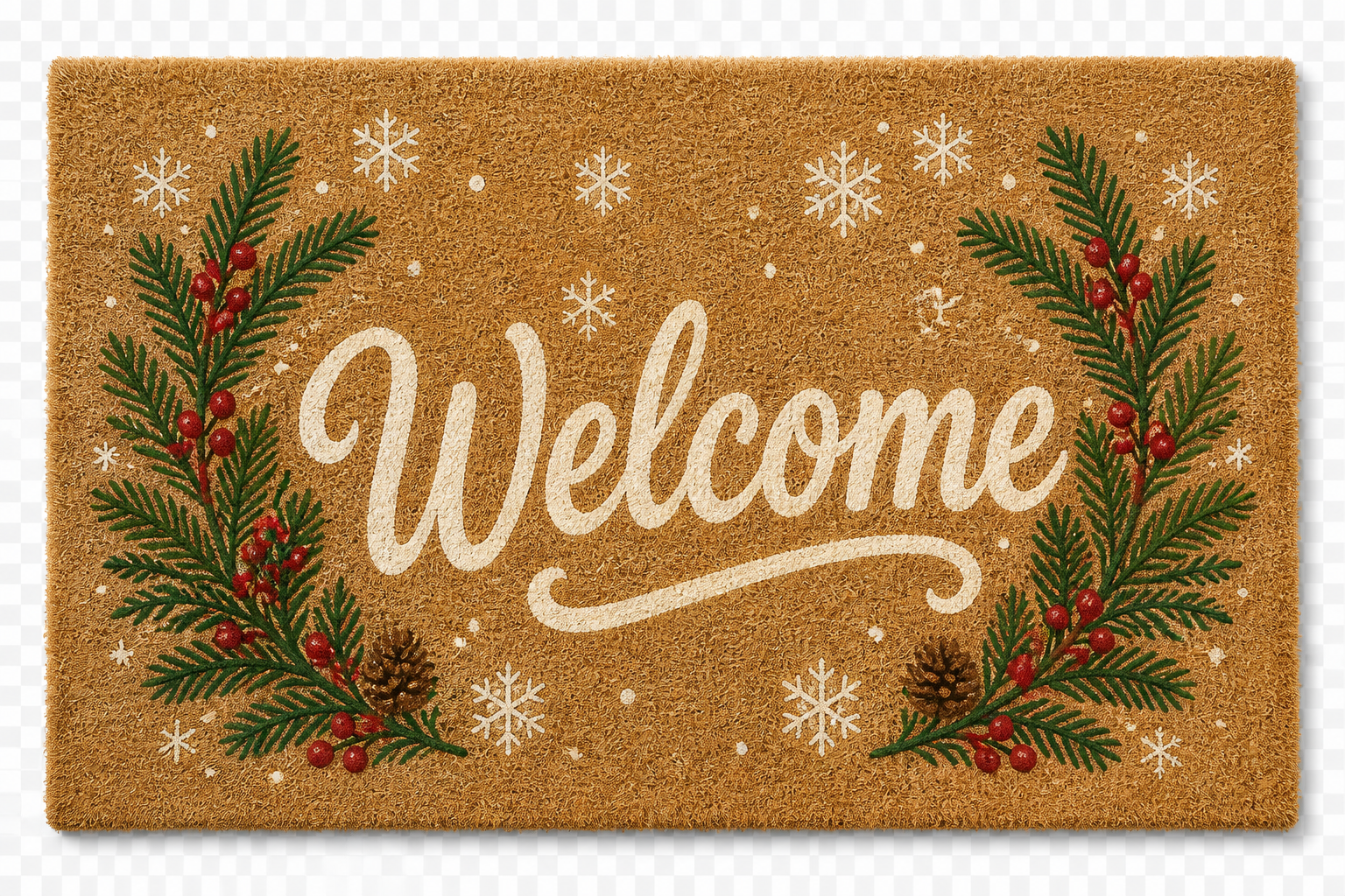 Personalized Holiday Doormat (vinyl OR Paint Stencil) project preview