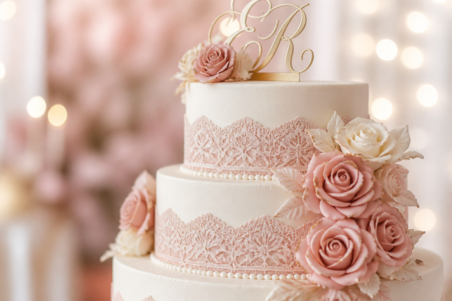 Hopeless Romantic Wedding Cake Decorations (cutting‑machine Ready) project preview