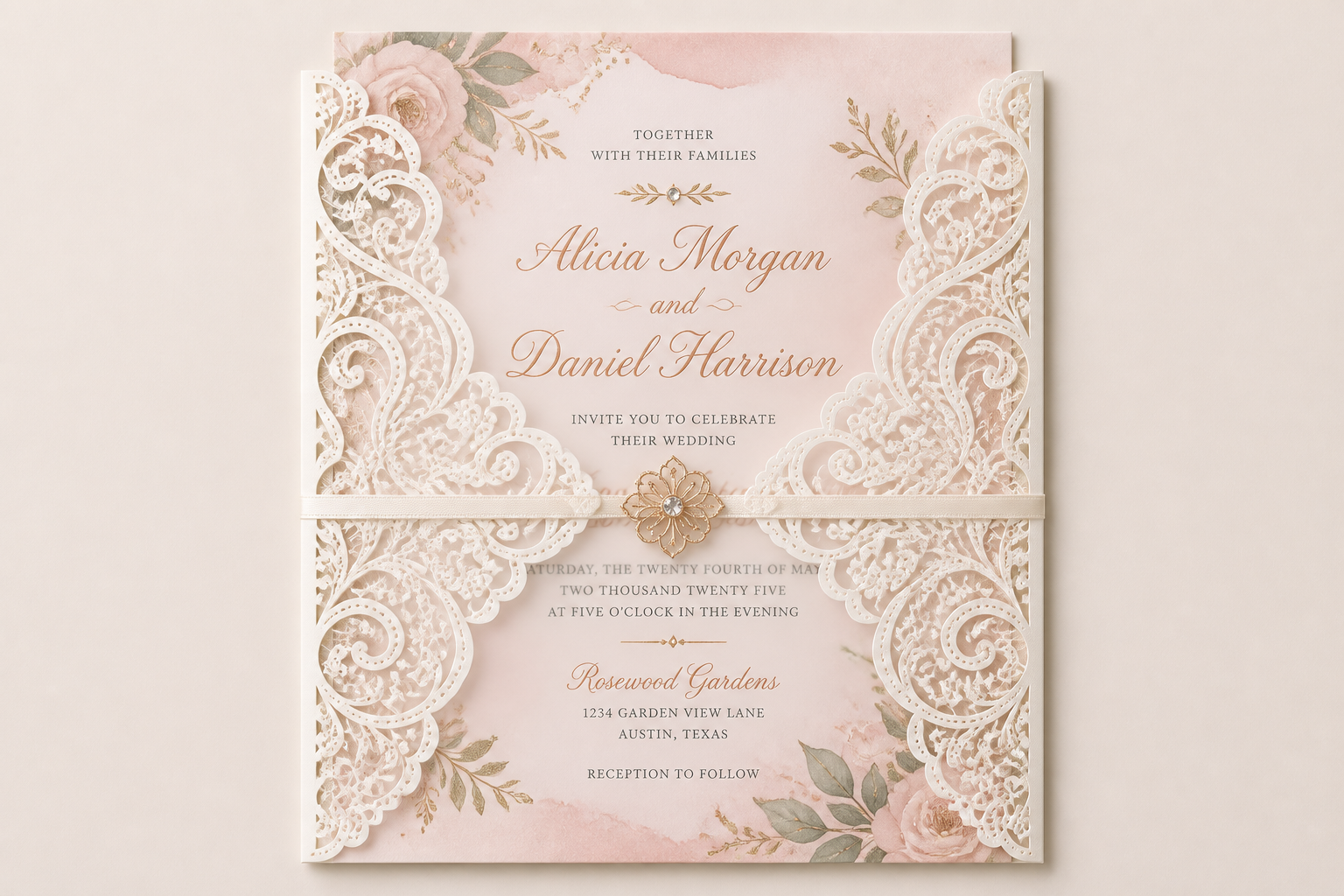 Intricate Wedding Invitation project preview