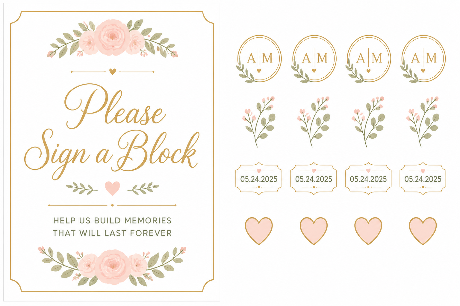 Jenga Block Guestbook Sign project preview