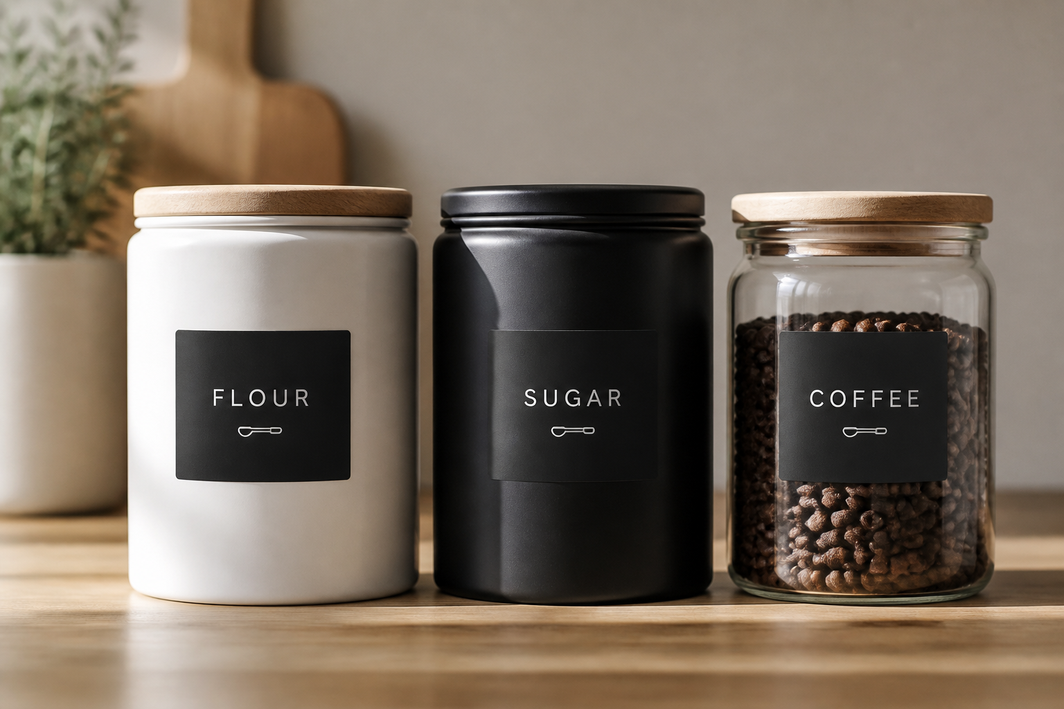 Kitchen Canister Label Stickers project preview