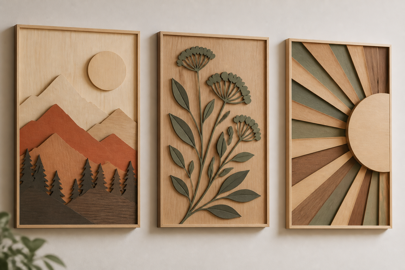 Layered Custom Wood Artwork (cutting‑machine Project) project preview