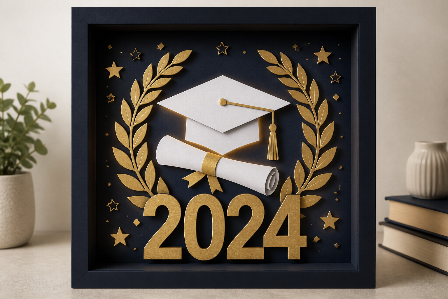 Layered Graduation Shadow BOX project preview