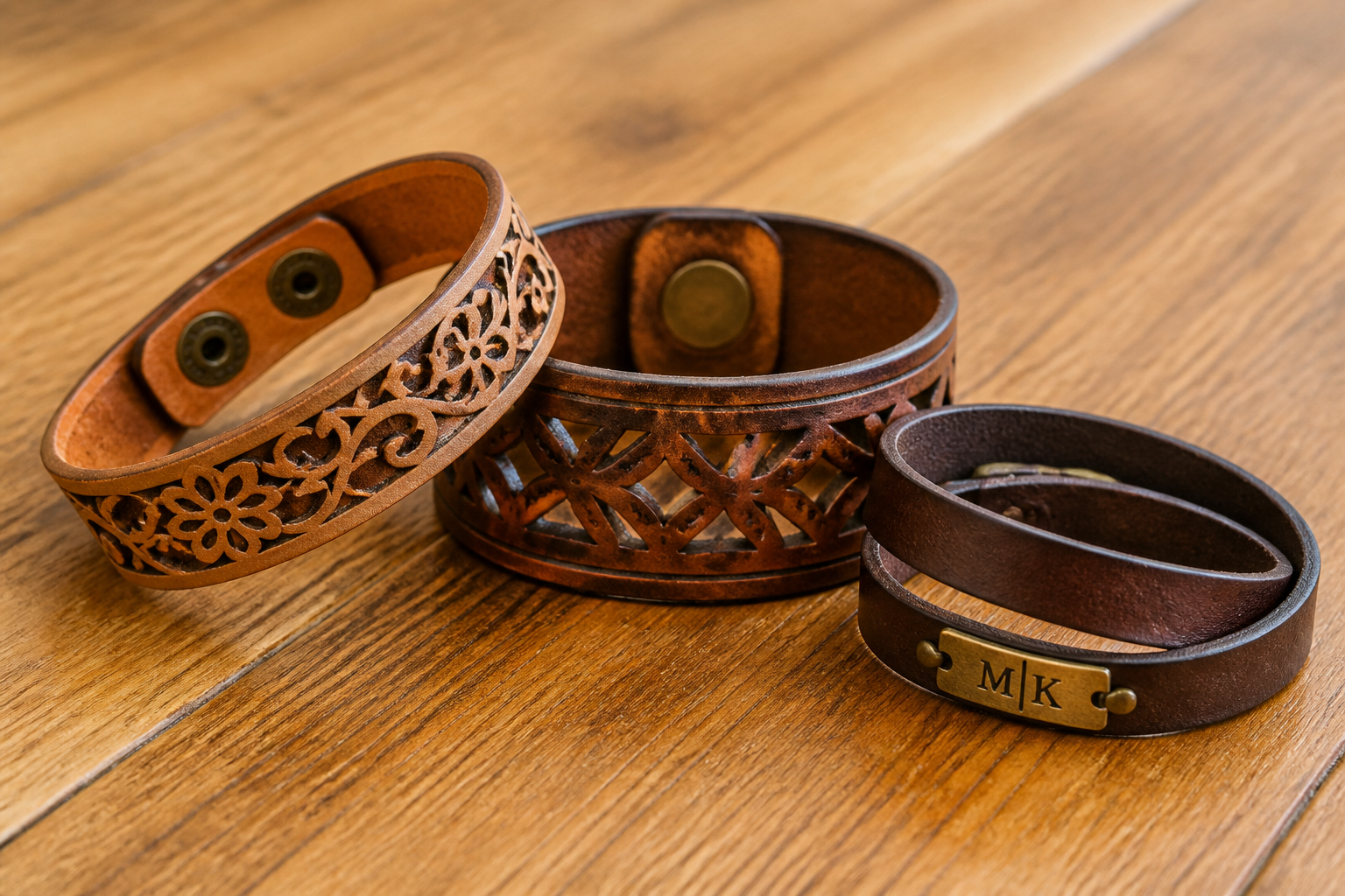Intricate Leather Bracelet (cutting‑machine Friendly) project preview