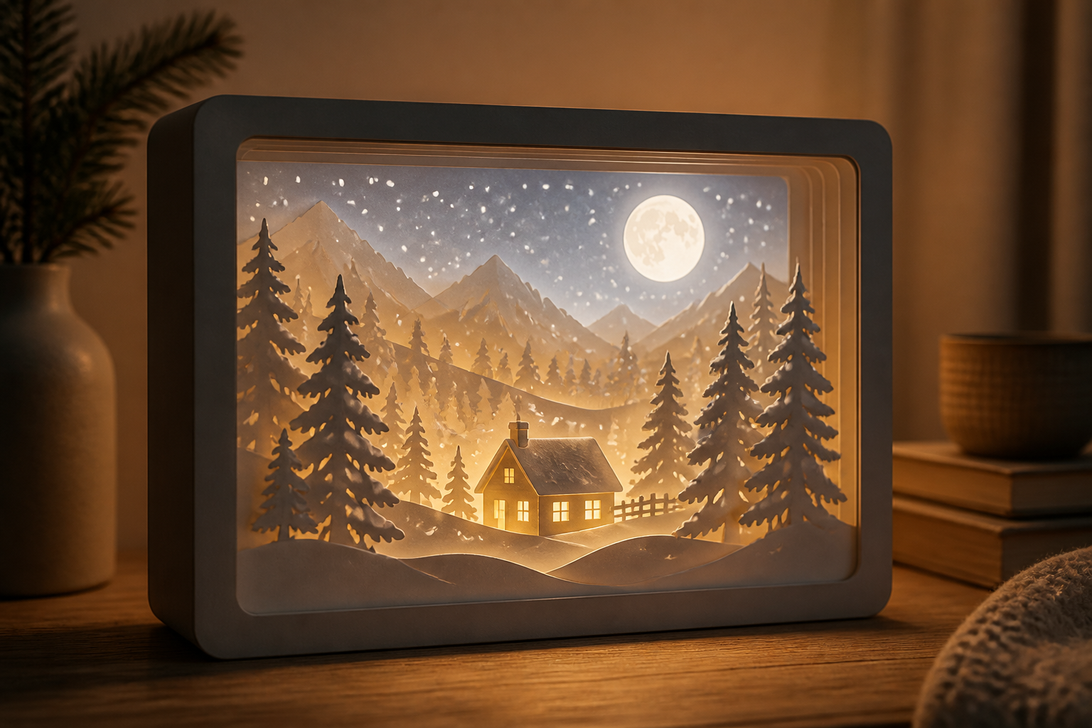 Light‑up Winter Scene Lamp project preview