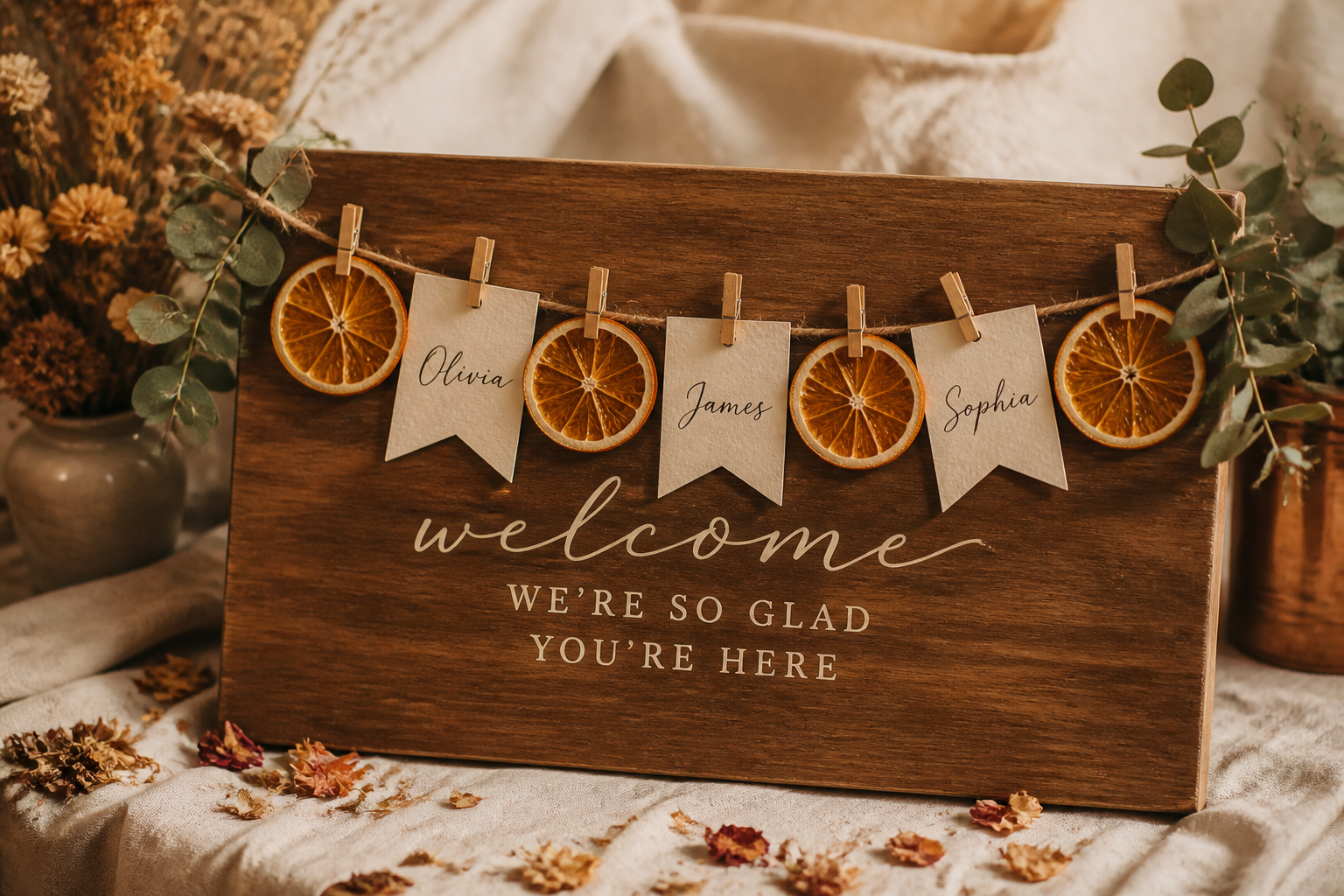 Make A Dried Orange Place Card Garland project preview