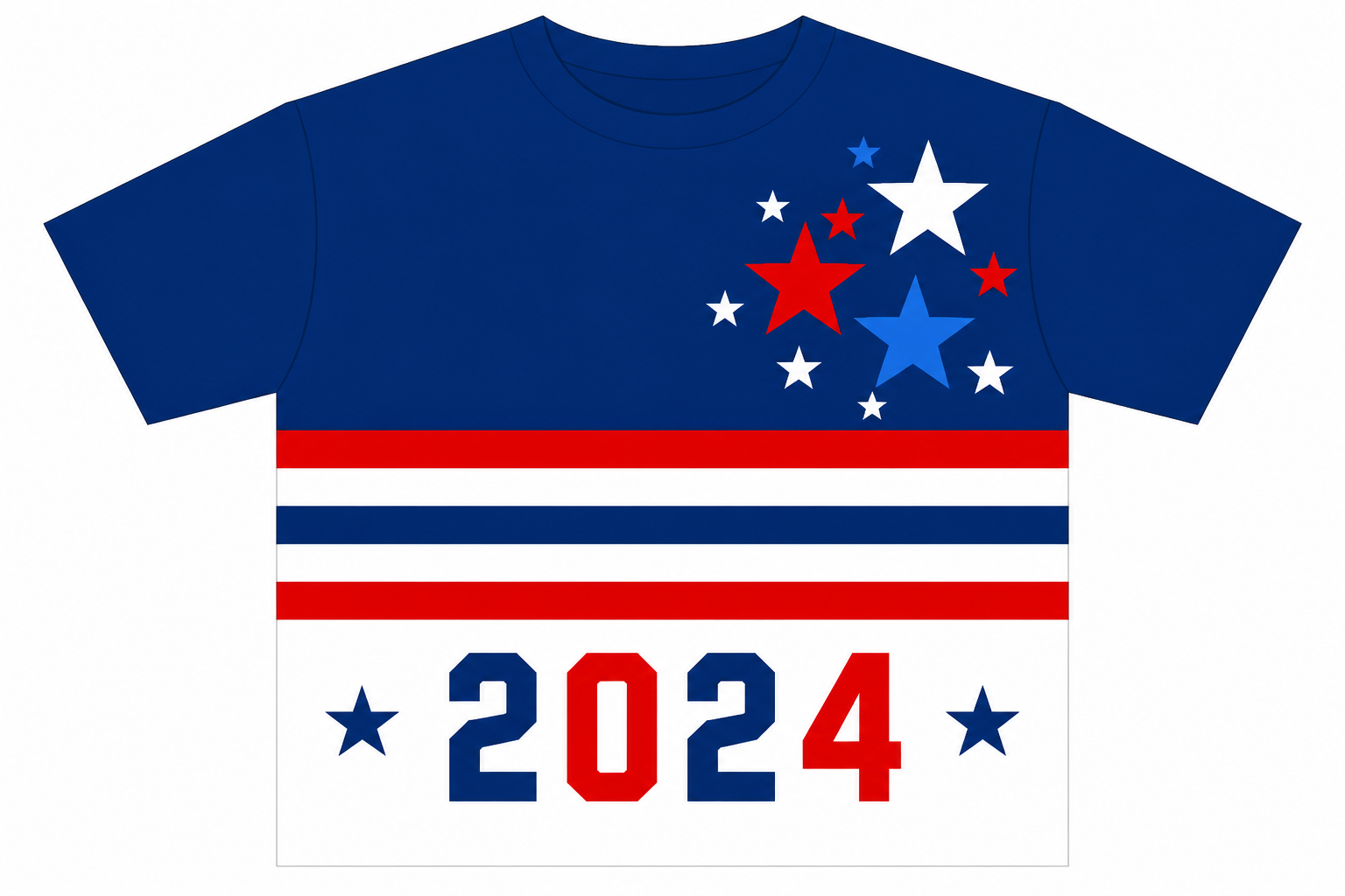 4TH OF July Layered HTV Shirt — Generic Patriotic Family Design project preview