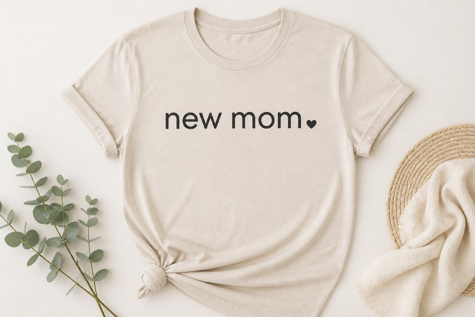 Minimal New‑mom Announcement Shirt (diy Htv) project preview