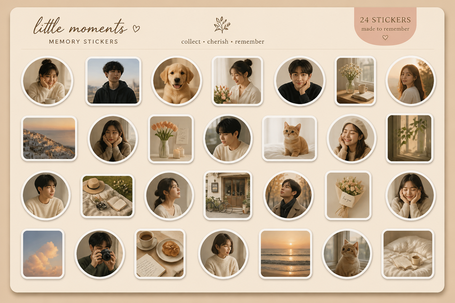 Make a Personal Photo-Memory Sticker Sheet finished project preview