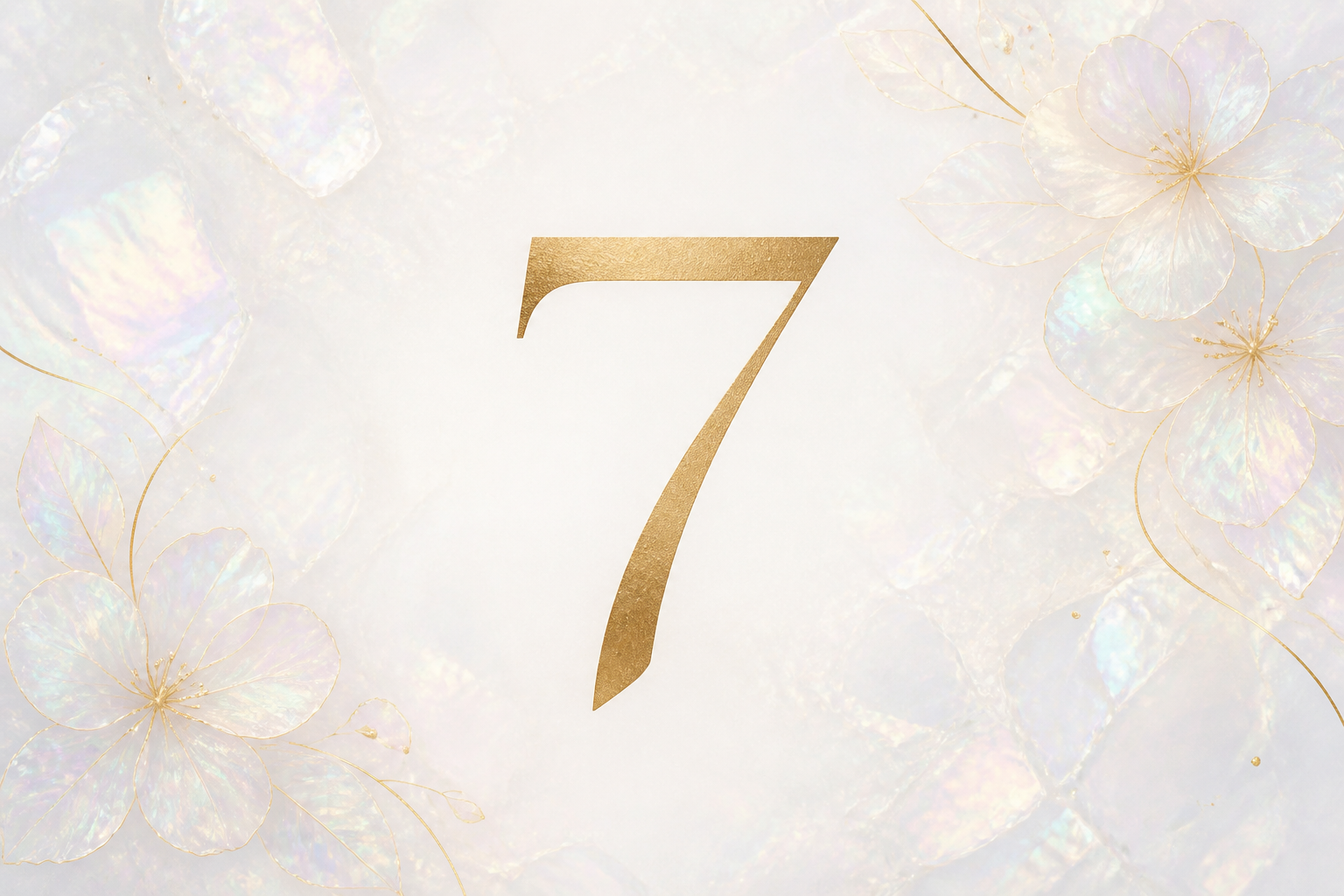 Opalescent Look Layered Wedding Table Numbers project preview