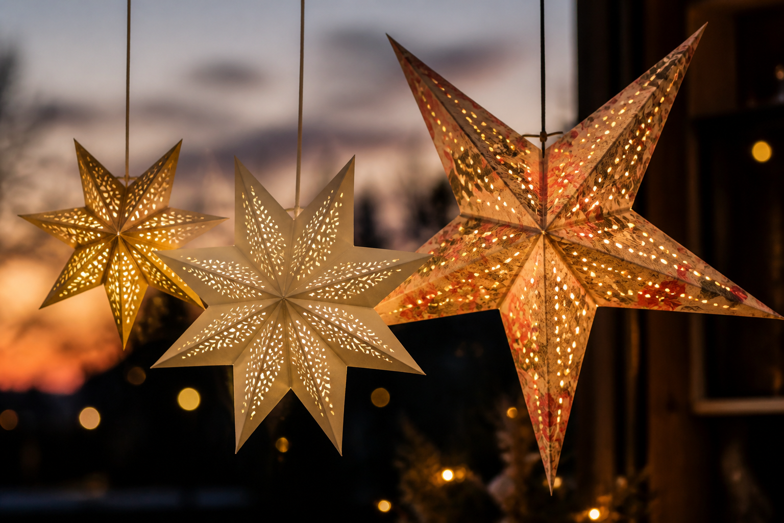 Paper Star Lanterns project preview