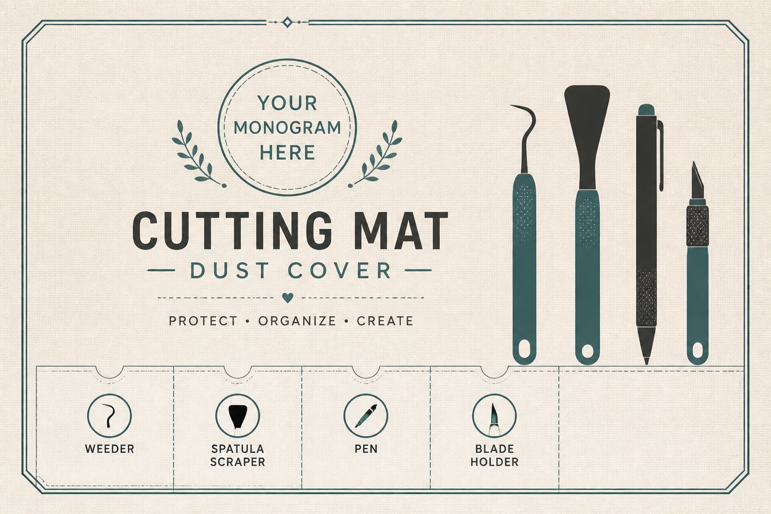 Cutting MAT Organizer + Dust Cover project preview
