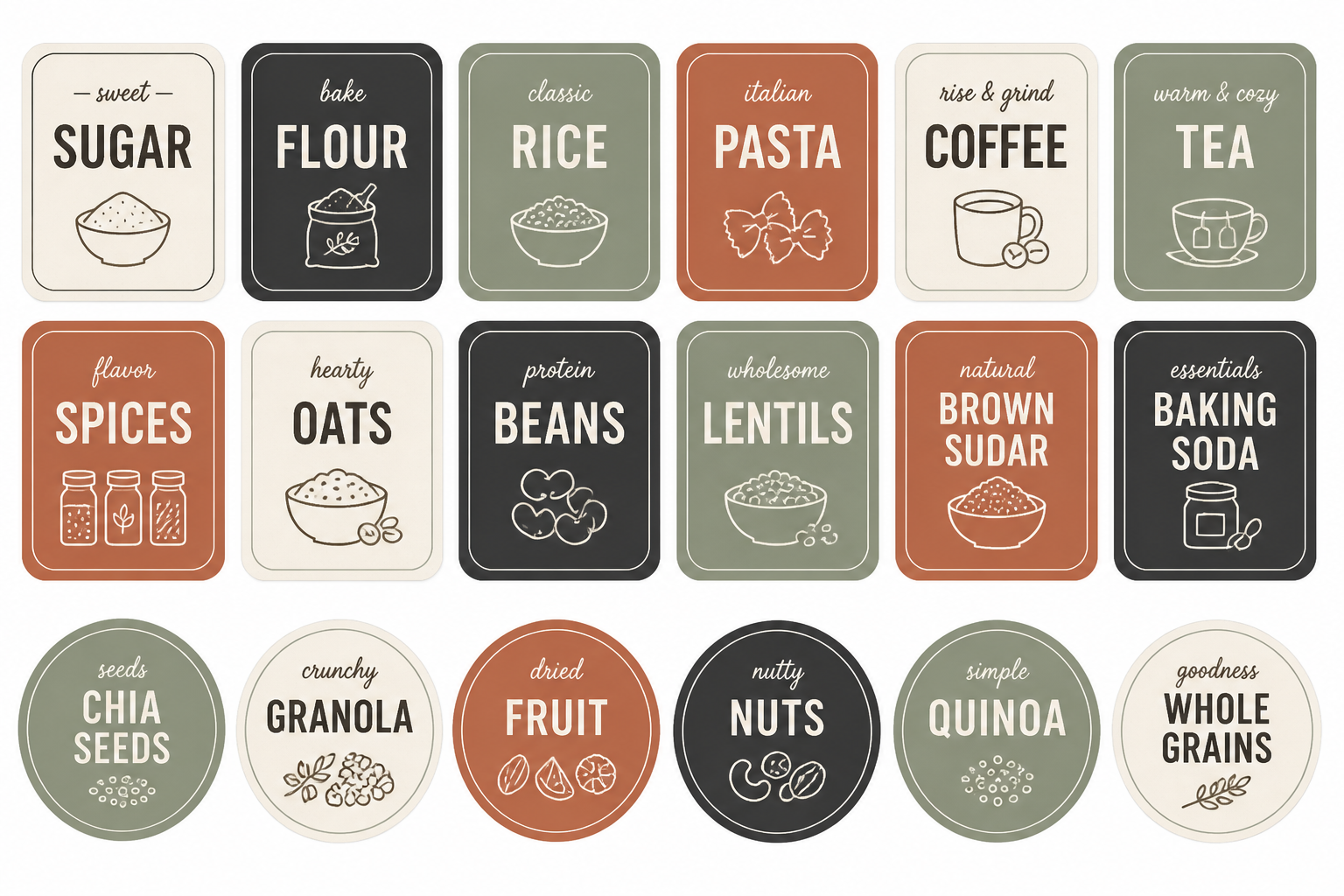 Pantry Organization Labels project preview