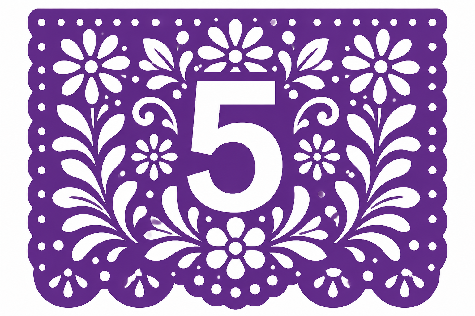 Papel Picado Table Numbers project preview