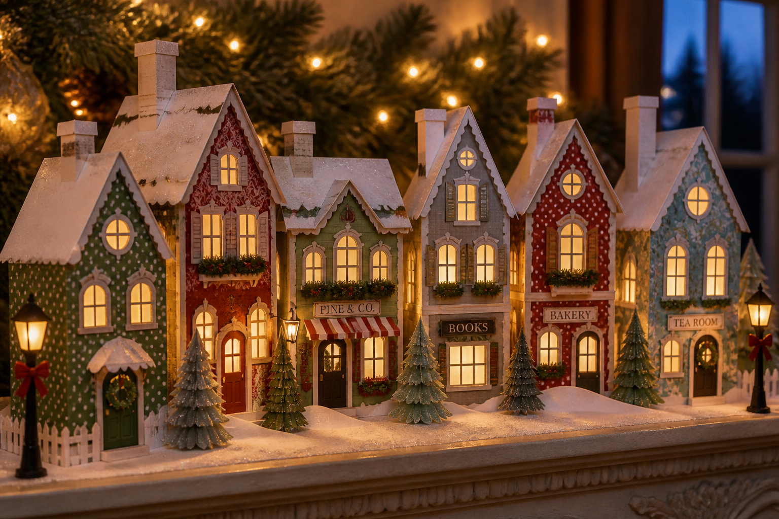 Paper Christmas Village project preview