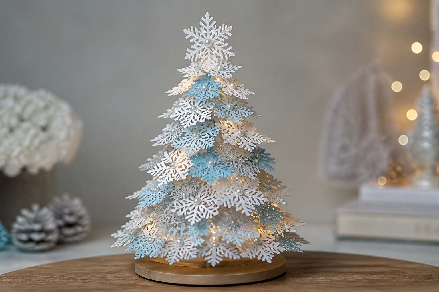 Paper Snowflake Christmas Tree project preview