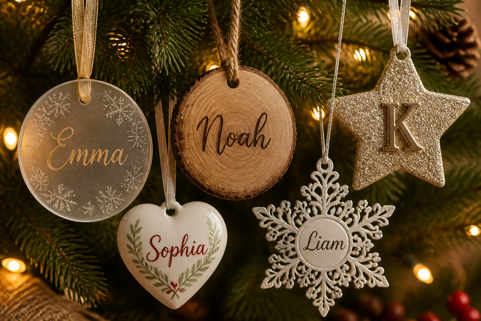 Personalized Holiday Ornaments project preview