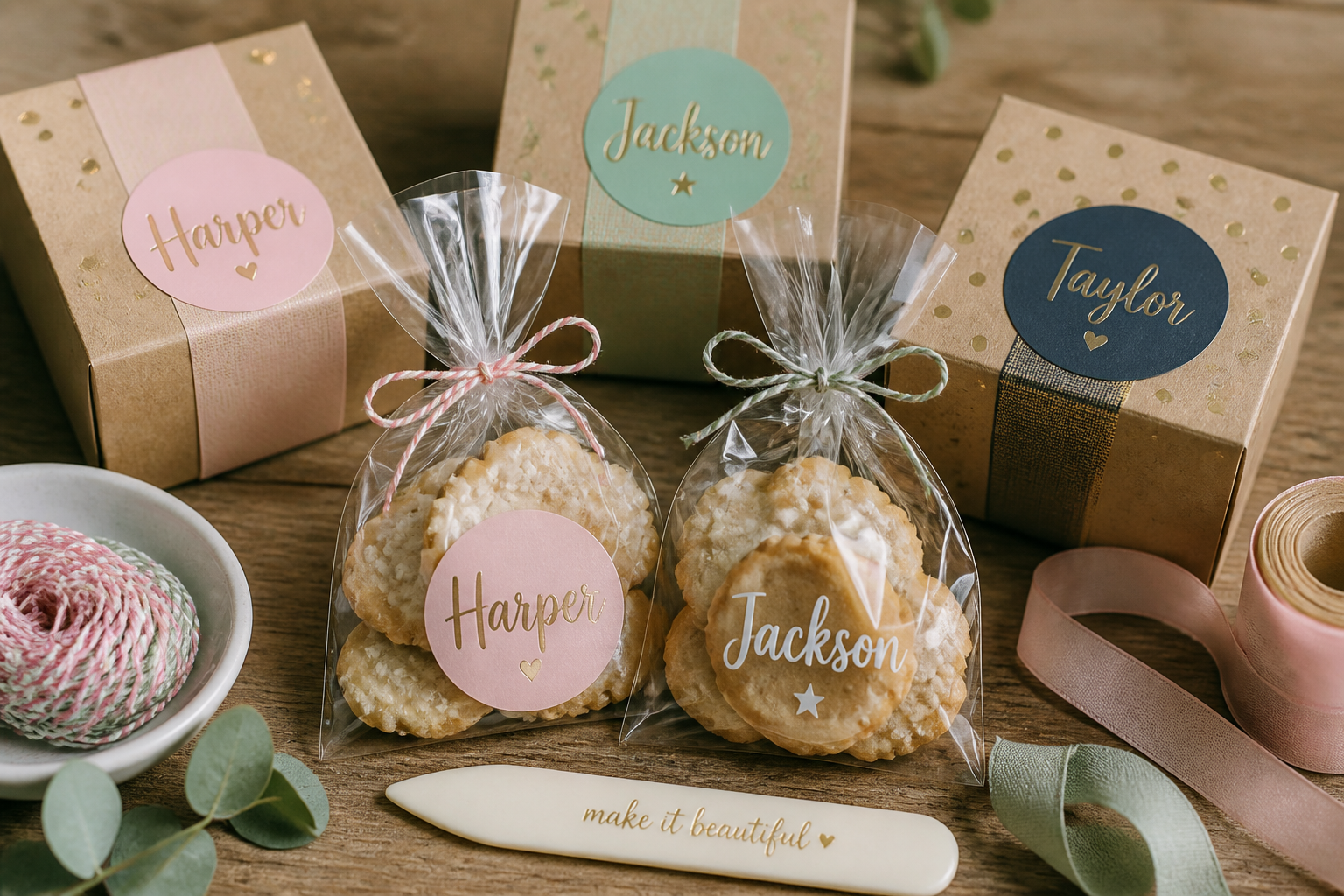 Personalized Party Favors: Boxes, Stickers & Vinyl Tags project preview