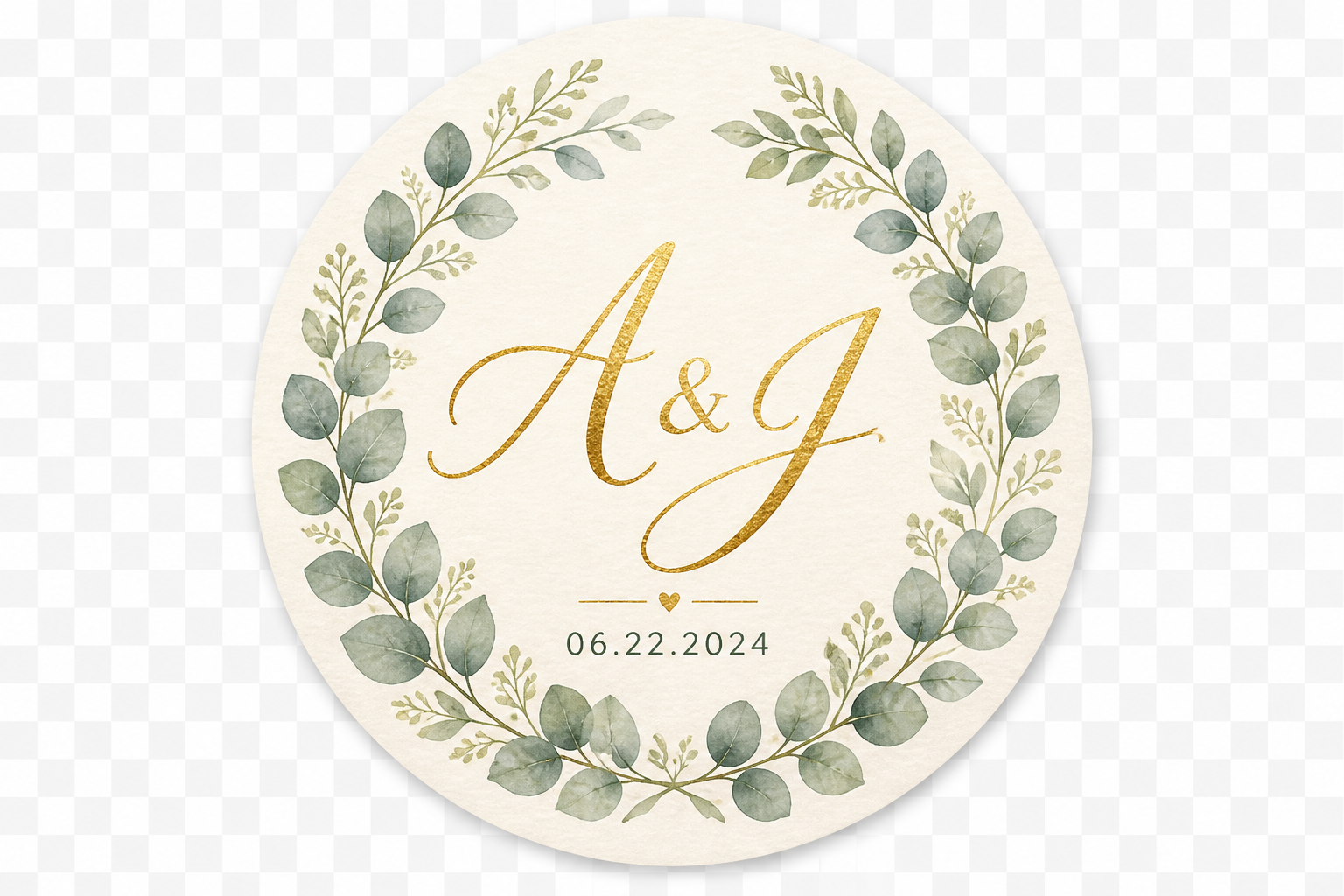 Personalized Wedding Envelope Stickers project preview