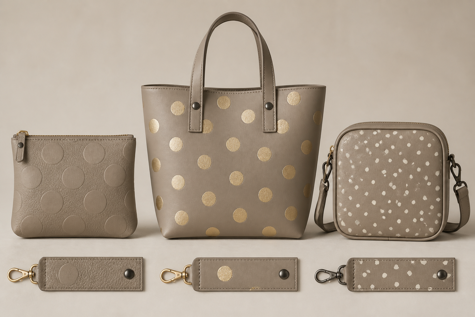 Polka DOT Faux Leather Bags (cut & Assemble) project preview