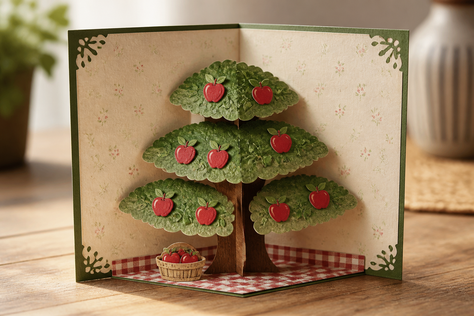 Pop‑up Paper Apple Tree Card project preview