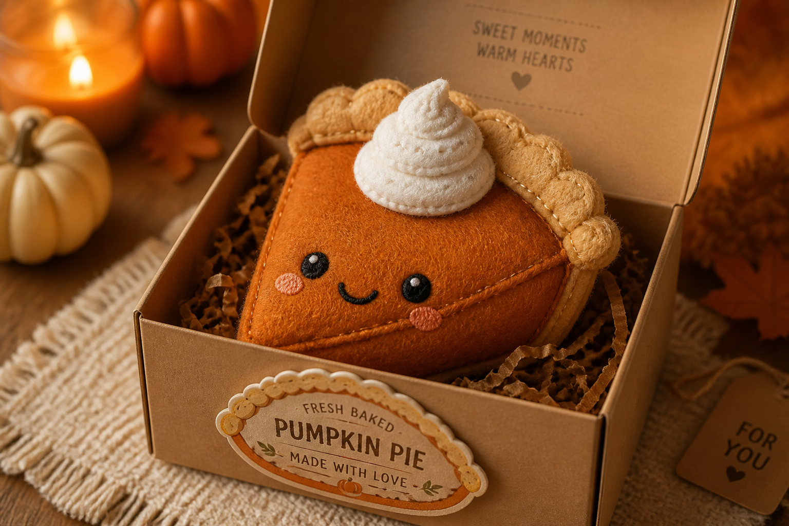 Pumpkin PIE Plushie + Gift BOX project preview