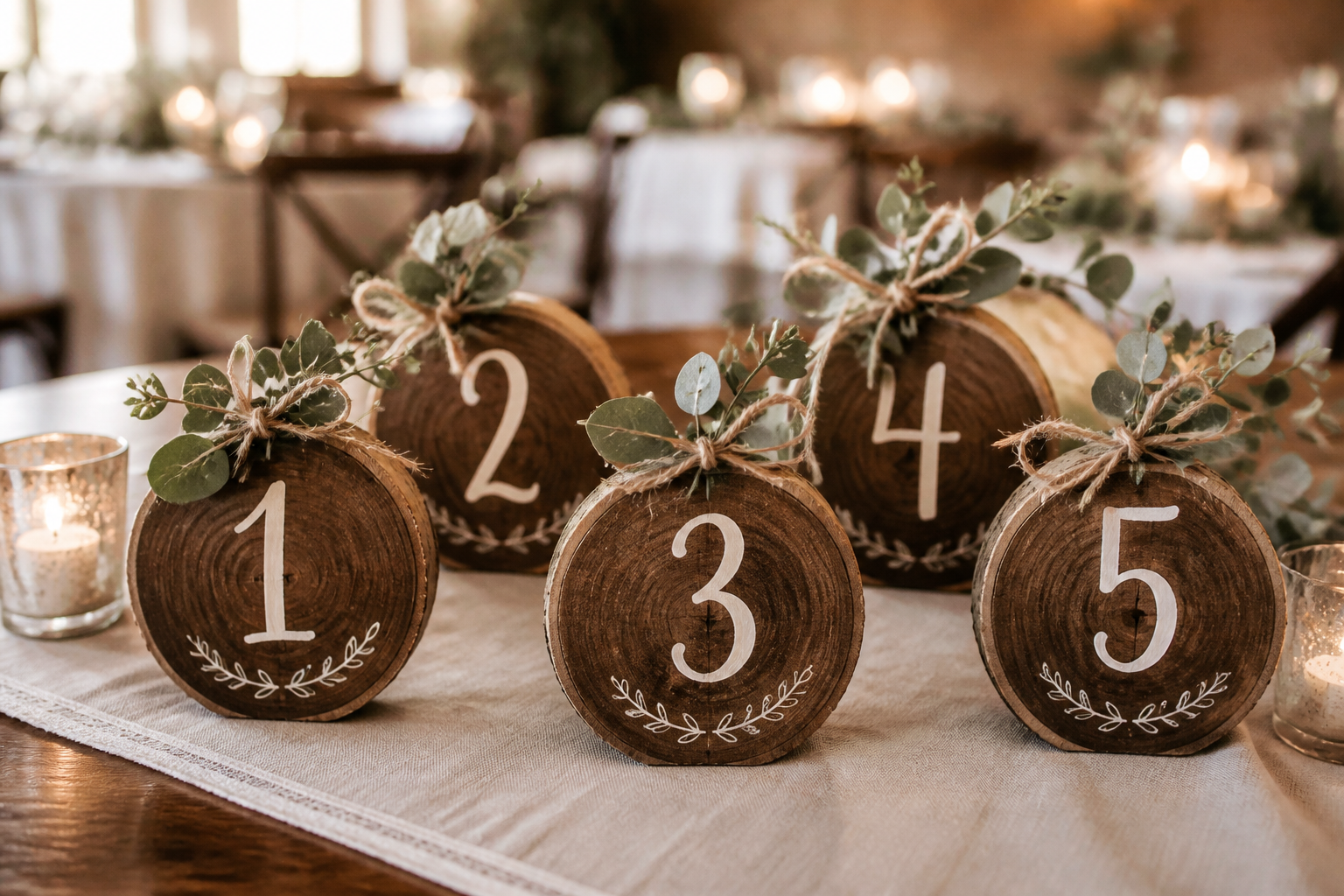 Rustic Wedding Table Number project preview