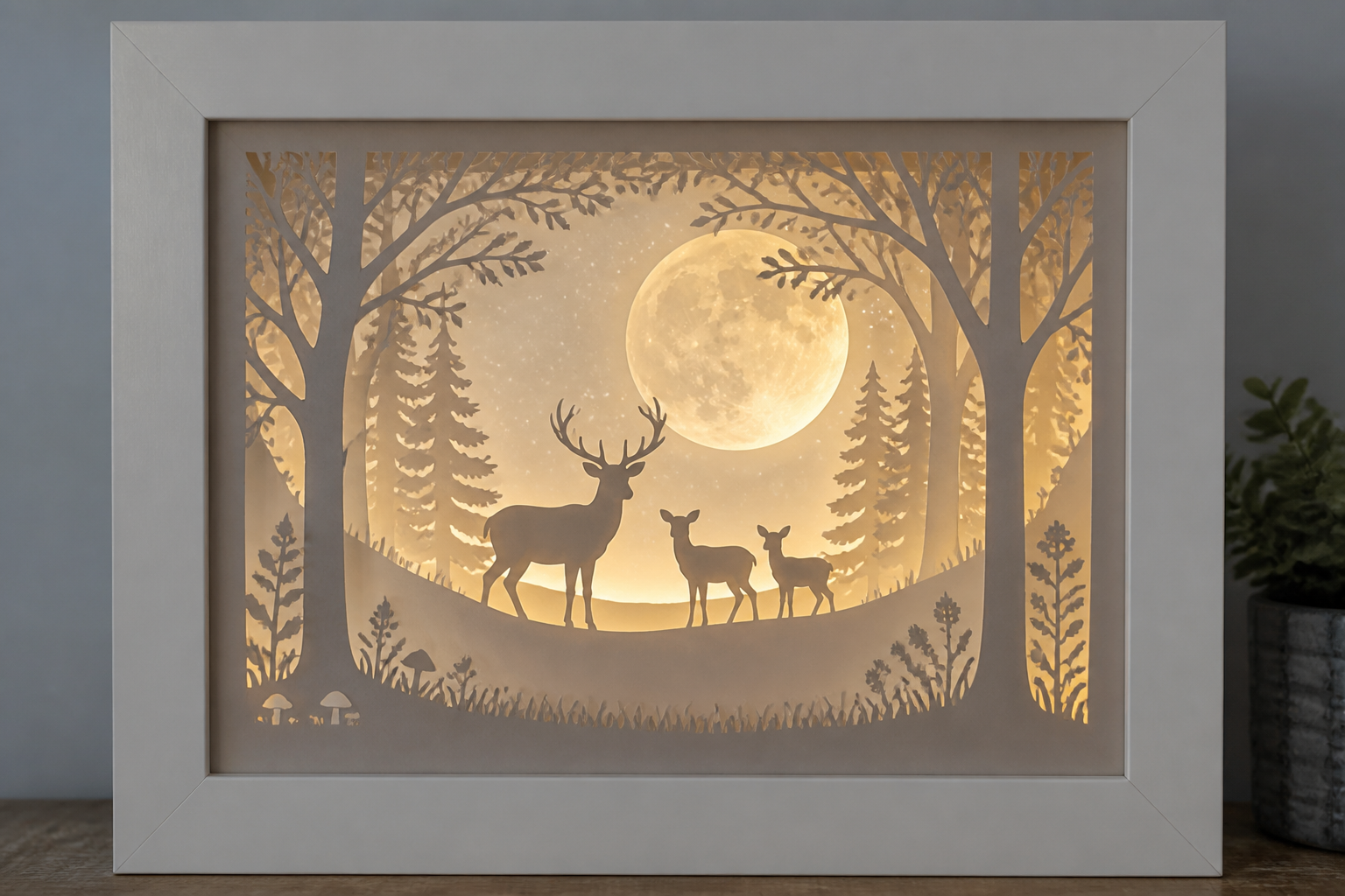 Layered Shadow BOX Paper ART (template & Build Guide) project preview