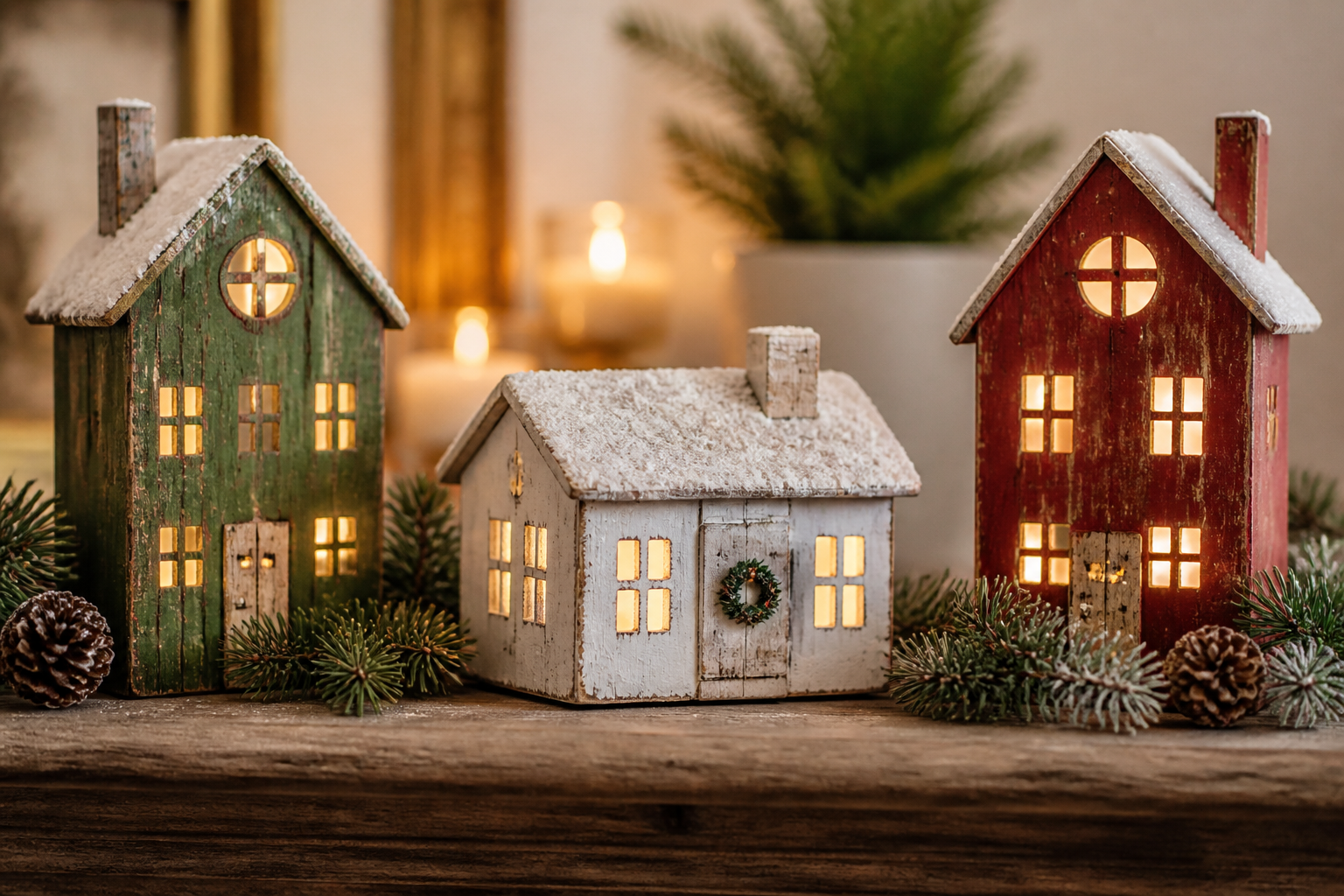 Short Christmas Wood House project preview