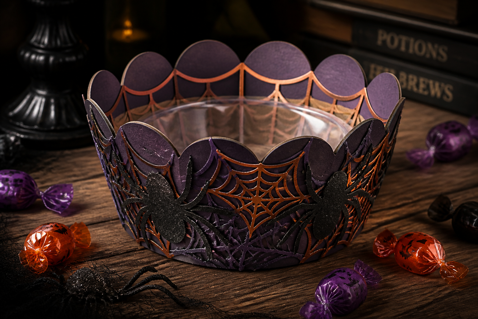 Spider Serving Bowl (paper + Reinforced Base) project preview