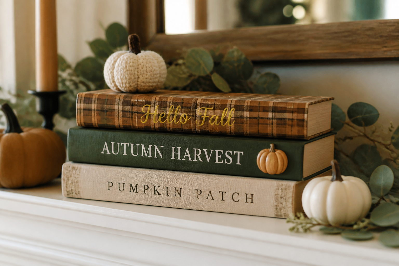 Stacked Decorative Books (seasonal & Year‑round) project preview