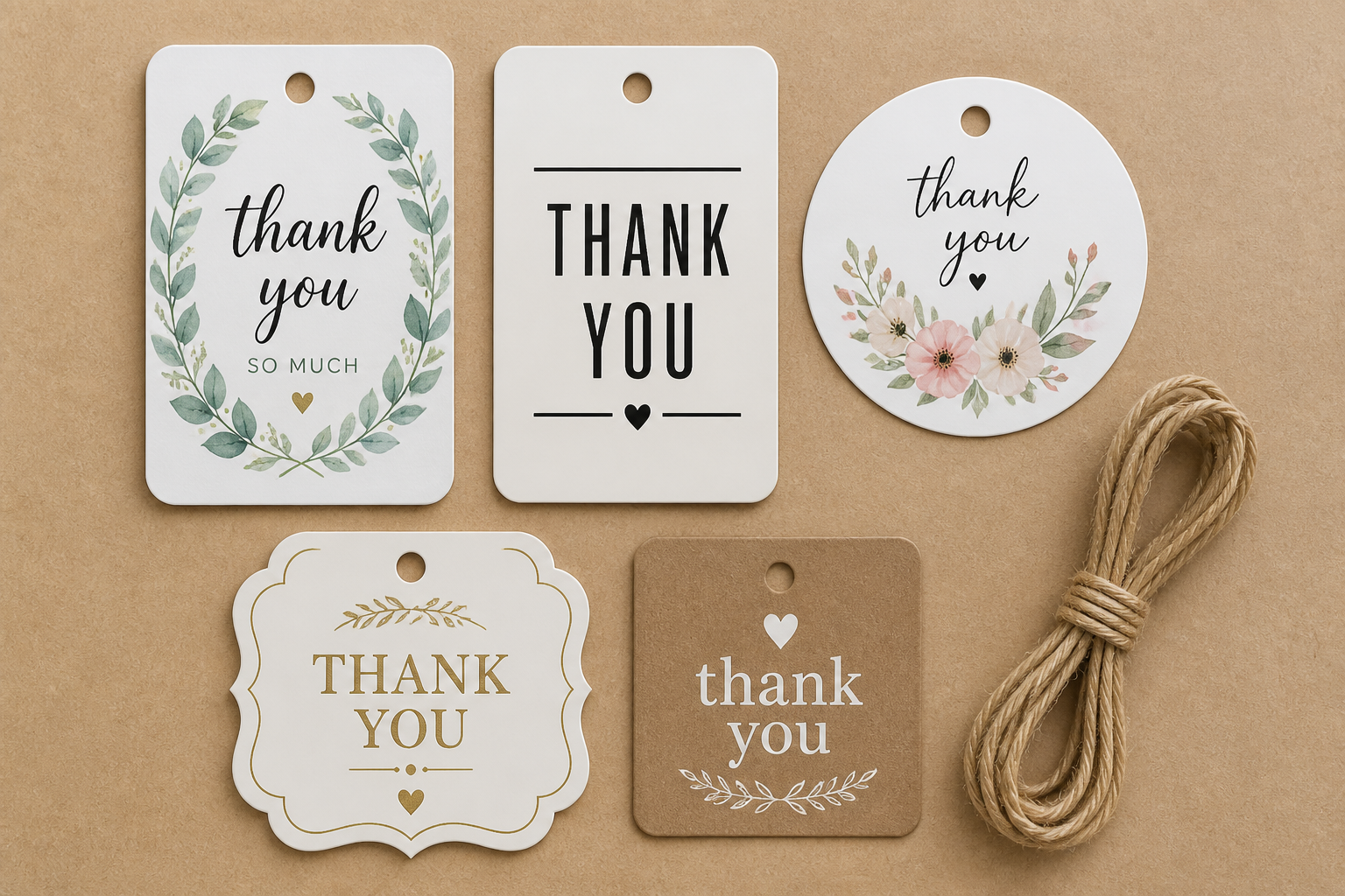 Thank YOU Gift Tags (cutting‑machine Friendly) project preview