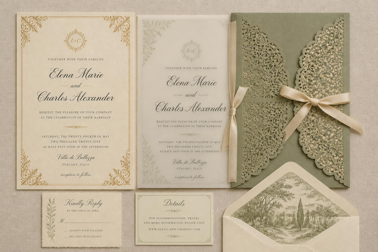 Vintage Wedding Invitations project preview
