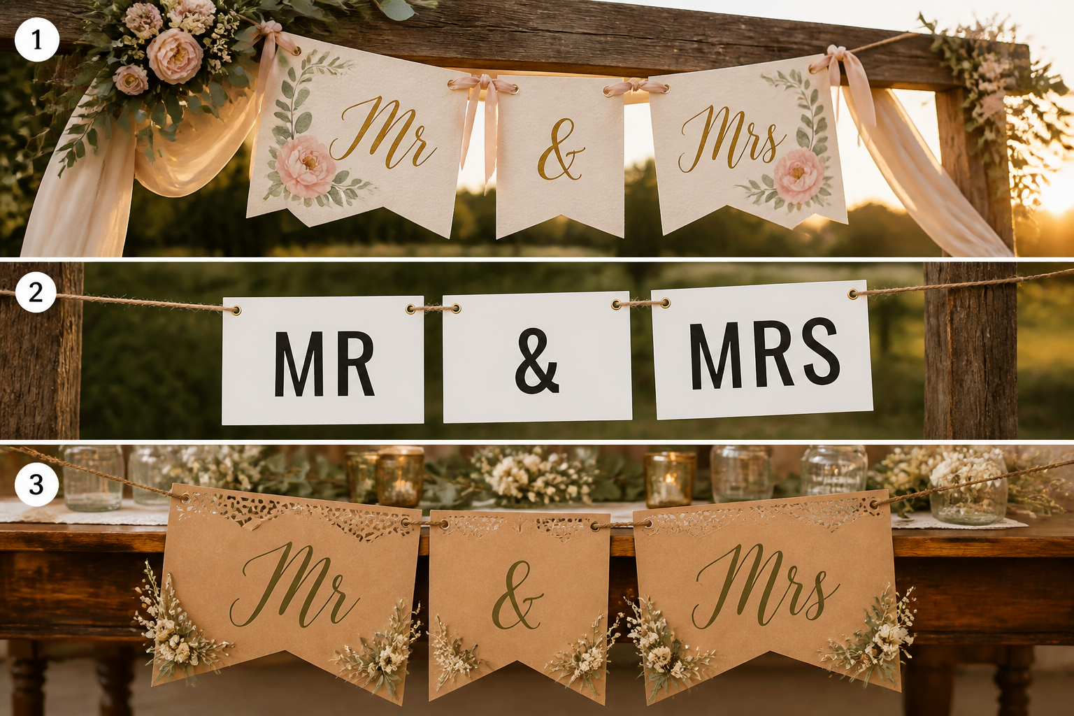 Elegant Wedding Banner (cutting Machine Friendly) project preview