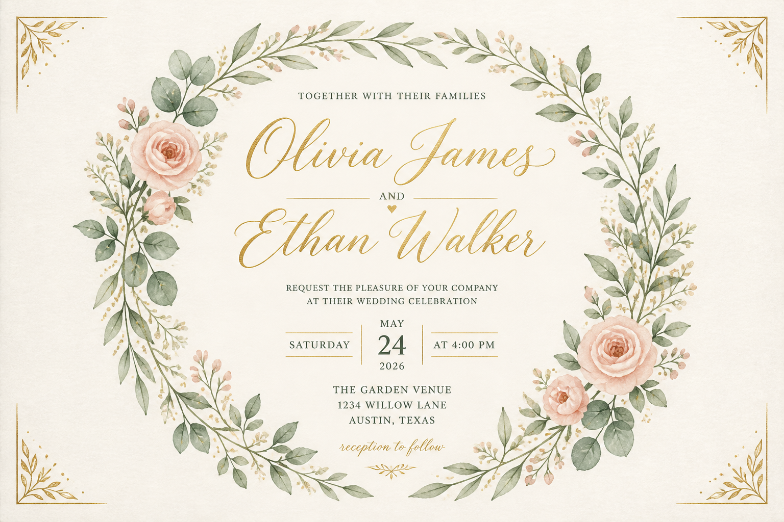 Elegant Wedding Invitation Suite (cutting Machine Friendly) project preview