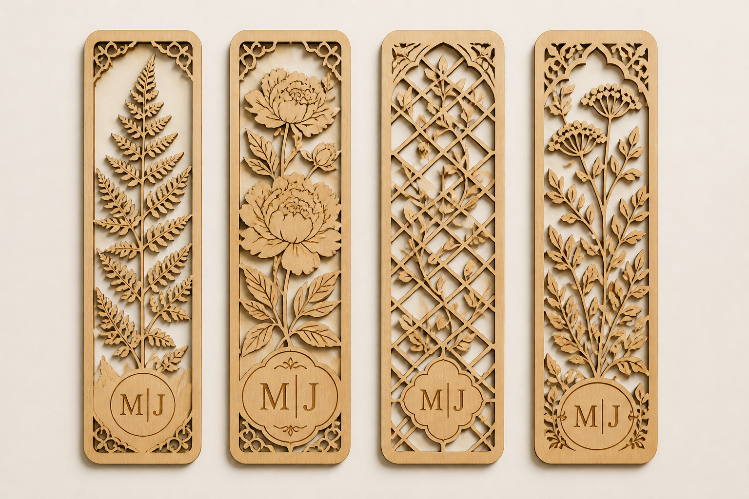 Intricate Wooden Bookmarks project preview